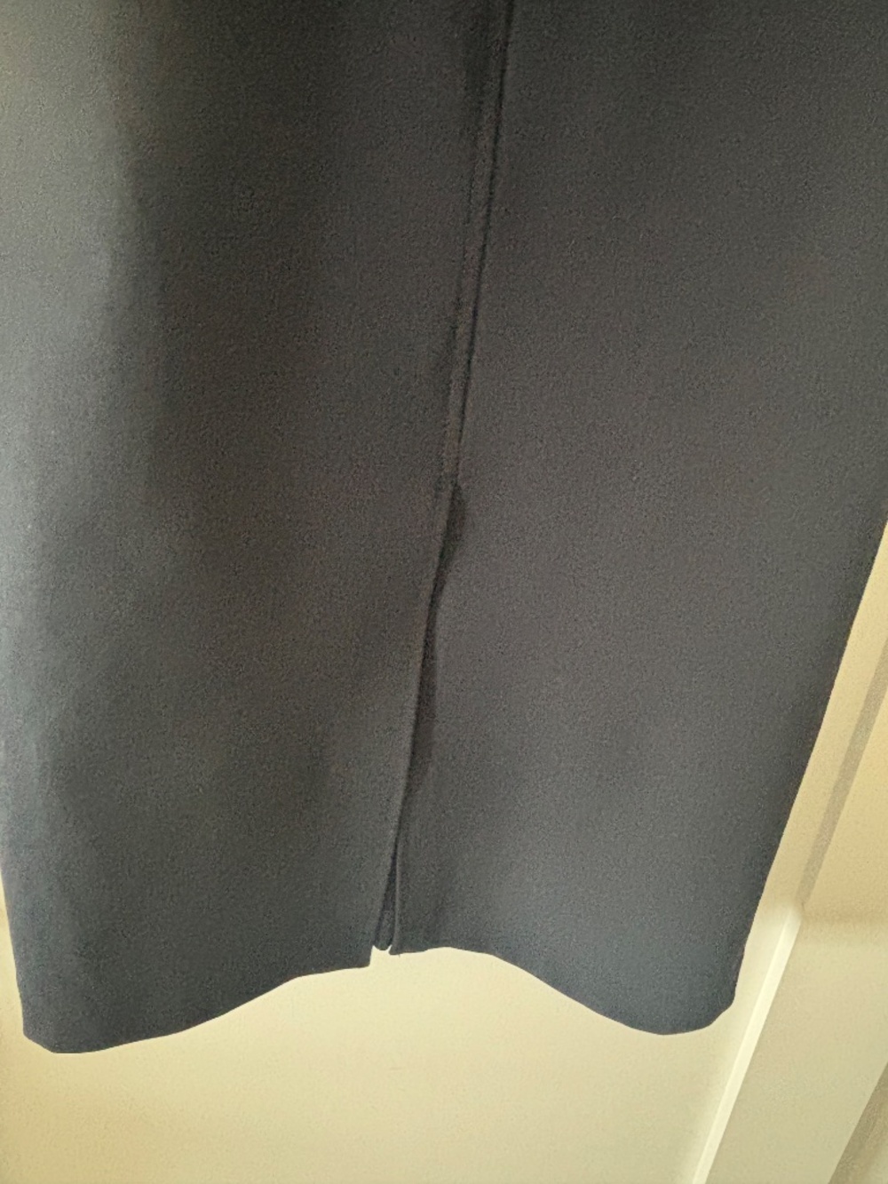 RACHEL COMEY Navy Structured Stretch Cotton Front Slit Midi Dress - Size 4 - Picture 5 of 10